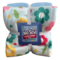 Retro Flowers Silky Premium Fleece No-Sew Throw Fleece Fabric Kit